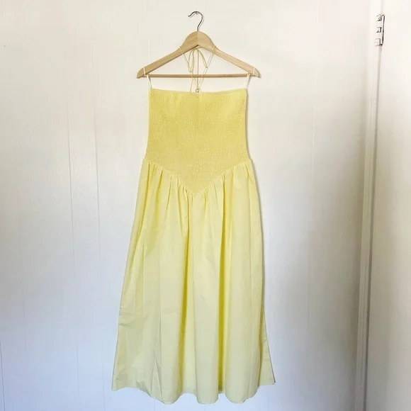 Anna October Lea Yellow Midi Dress - Picture 6 of 14